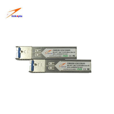 1.25G 20KM SFP Bidi Transceiver Single Mode Lc Mini Gbic Optic Fiber Module