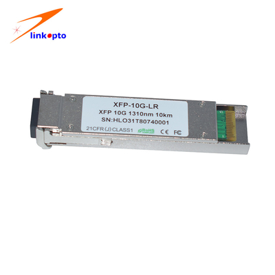 Pluggable Bidirectional 10G XFP Module 10KM Transmission Low Power Dissipation