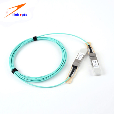 Arista Compatible Qsfp Optical Cable , 5M Active Optical Cable 40G QSFP+ To 4 X 10G SFP+ AOC