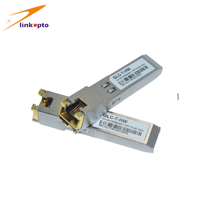 RJ45 Sfp Fiber Optic Connector , Fibre Channel 1000base T Transceiver