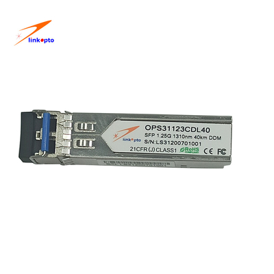 Single Fiber 1310nm 40KM DDM ER Ethernet SFP Module