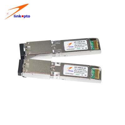 10G 1490/1550nm 80KM LC DOM Gigabit Ethernet SFP Module