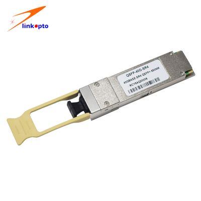 Low Power Dissipation Optical Transceiver MPO Connector QSFP 40G SR4 850nm 100M