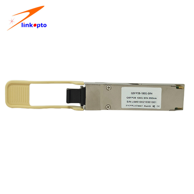 850nm 100M QSFP28 100G SR4 MPO Connector With DDM Optical Fiber Module
