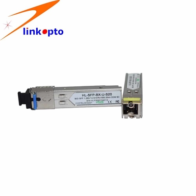 1.25G BIDI Single core SFP SC Connector 20km WDM BIDI SFP For Juniper