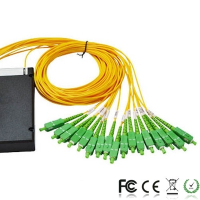 16CH CWDM Mux Demux 1270 - 1610nm 3.0mm Fiber ABS Box Type With SC / APC Connectors