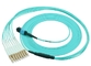 MPO Patch Cord Fiber Optic Accessories 12 Cores OM3 Multi Mode 15 Meters MPO - MPO